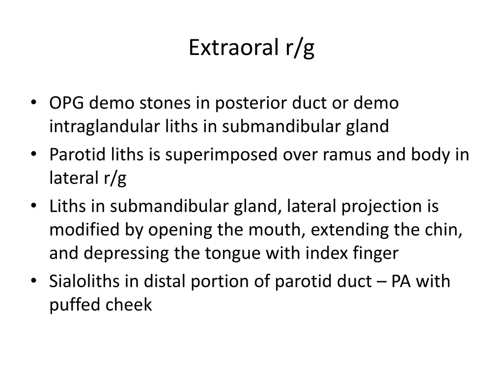 extraoral r g