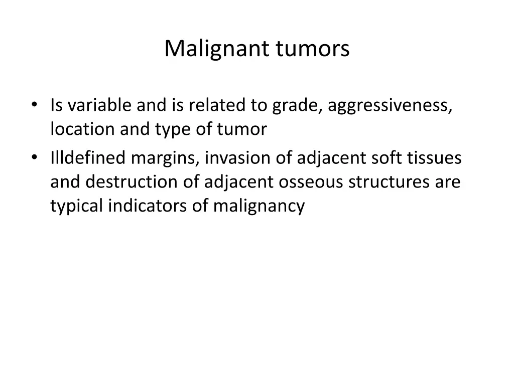 malignant tumors