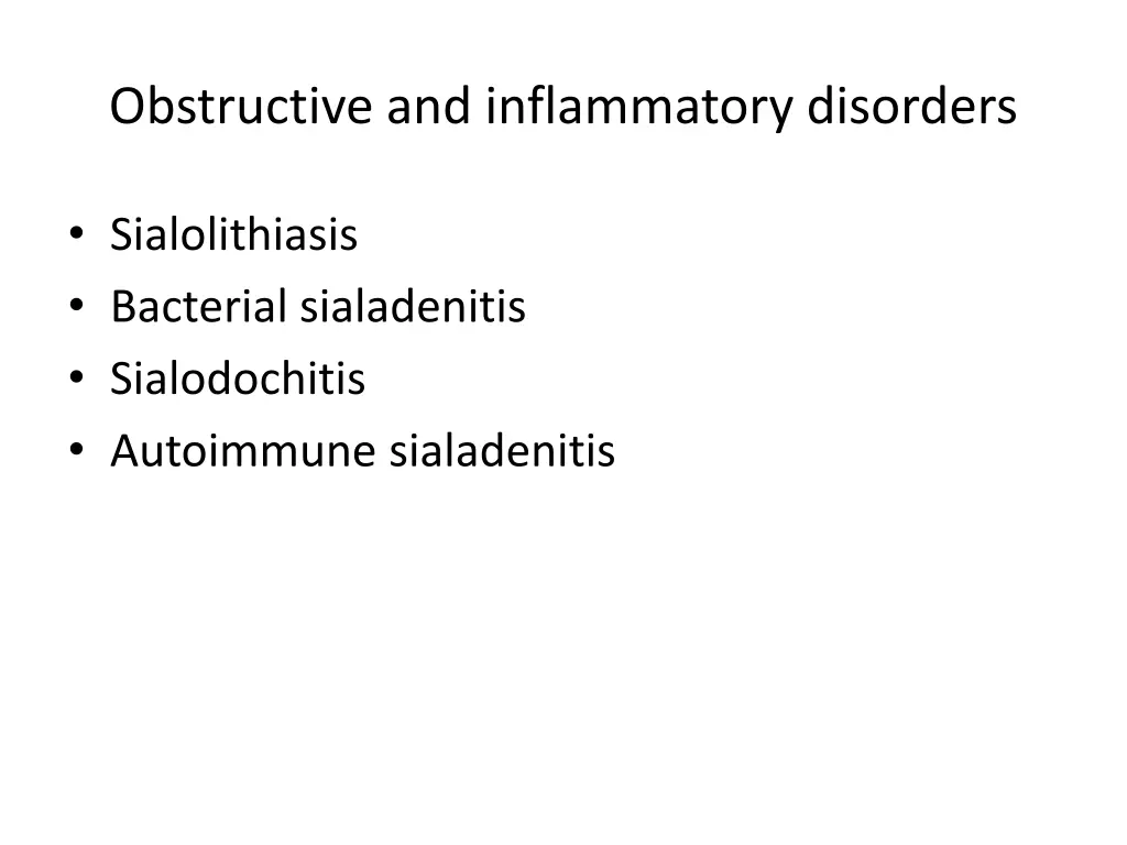 obstructive and inflammatory disorders