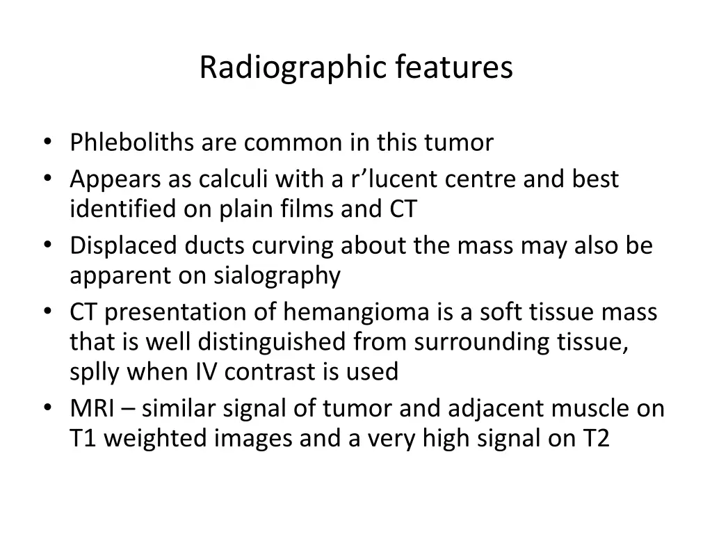 radiographic features 2