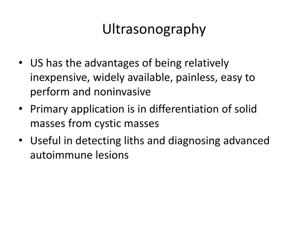 ultrasonography
