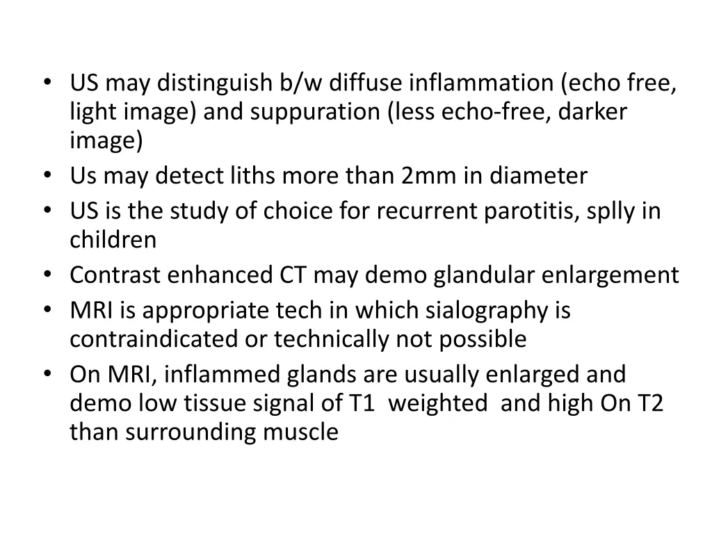 us may distinguish b w diffuse inflammation echo