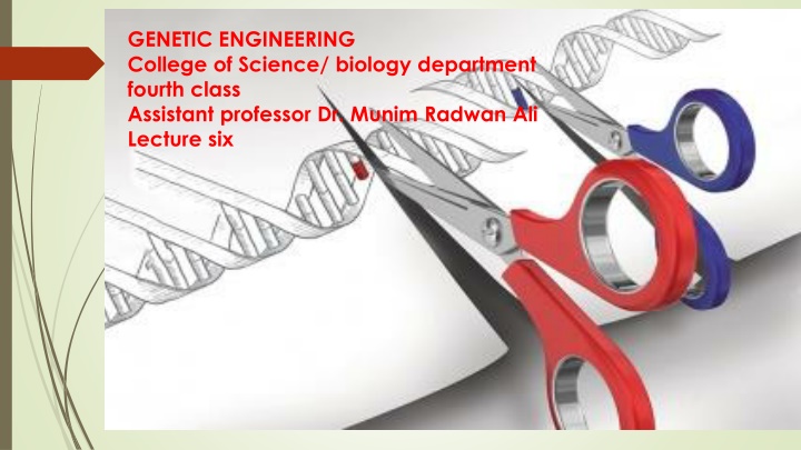 genetic engineering college of science biology