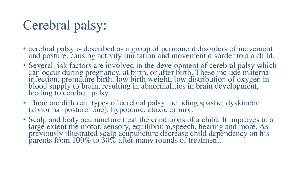 cerebral palsy