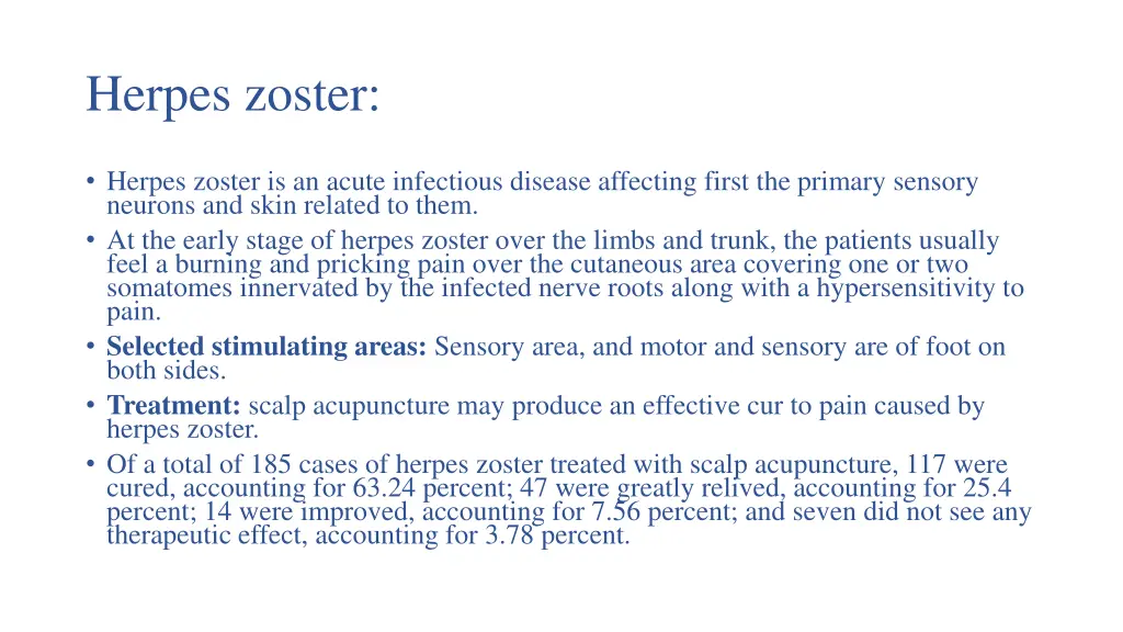 herpes zoster