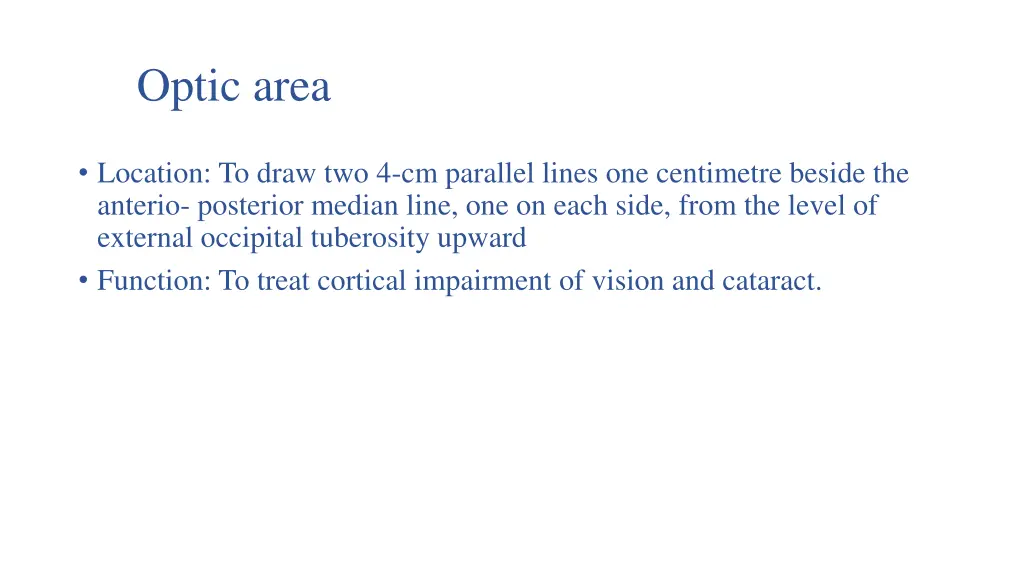 optic area