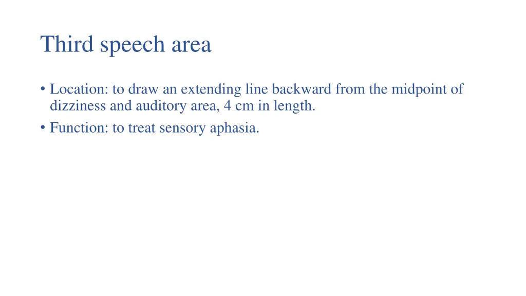 third speech area