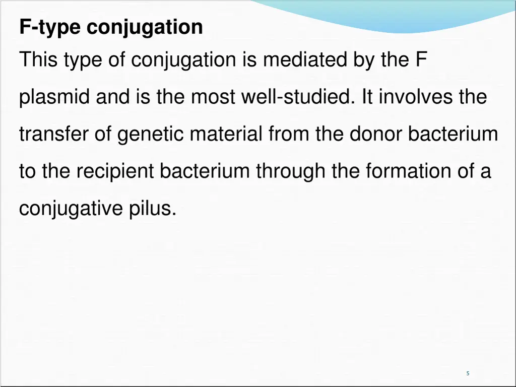 f type conjugation this type of conjugation