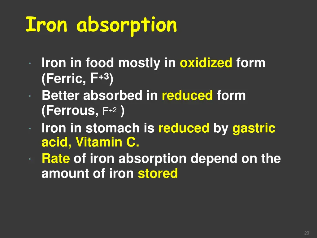 iron absorption