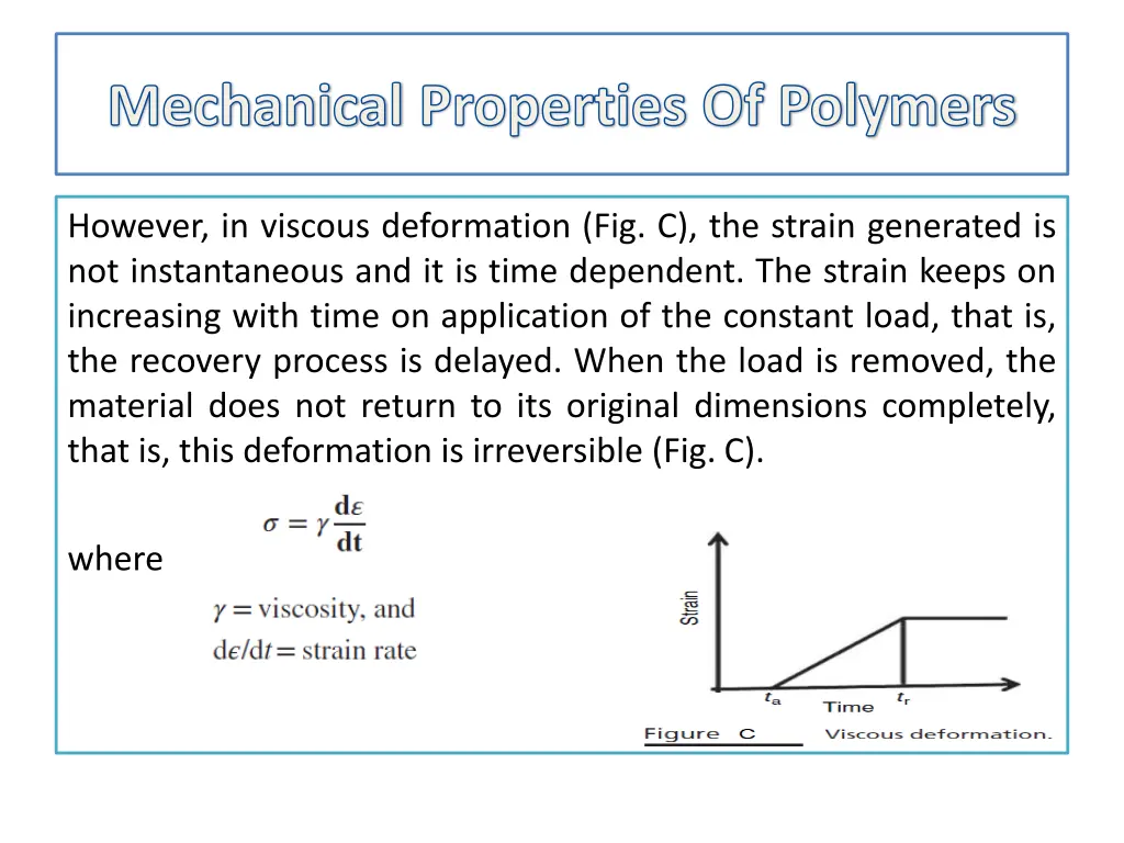 mechanical properties of polymers 10