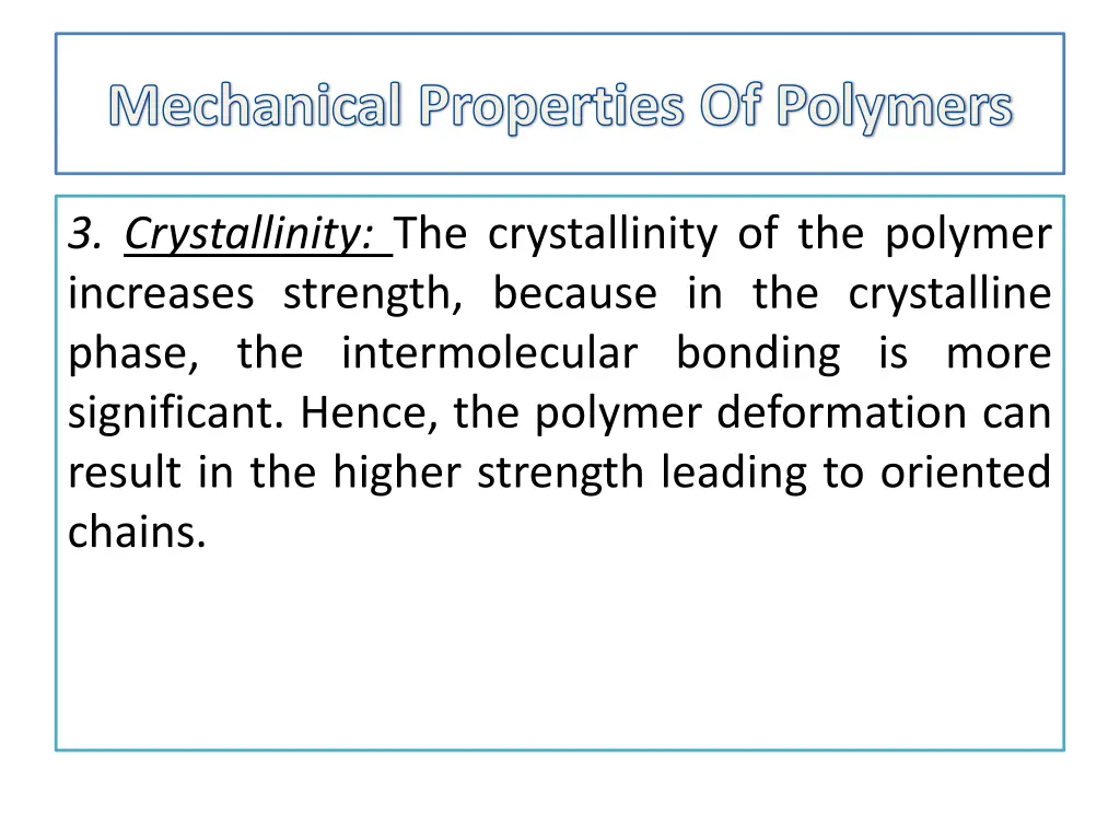 mechanical properties of polymers 4