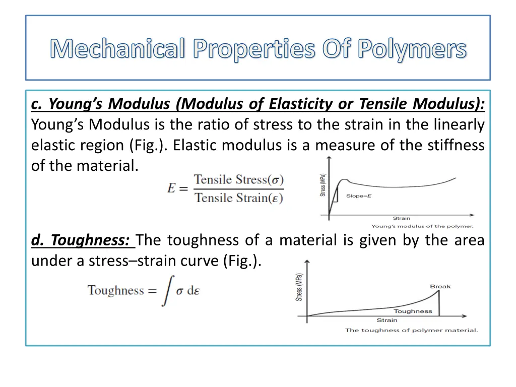 mechanical properties of polymers 6
