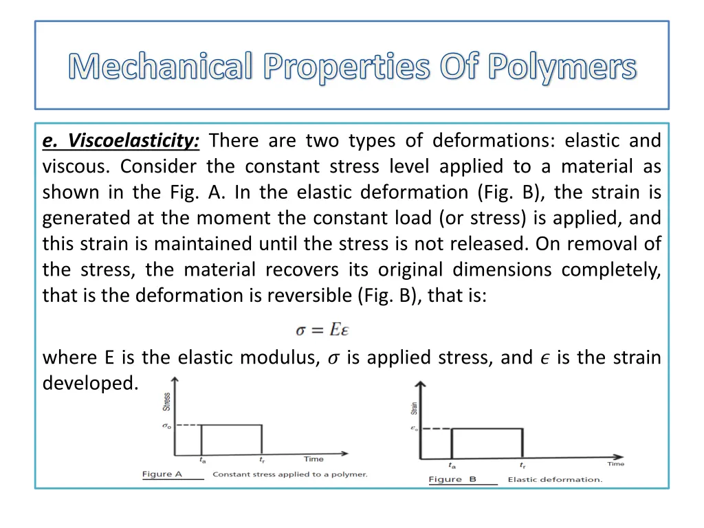 mechanical properties of polymers 9