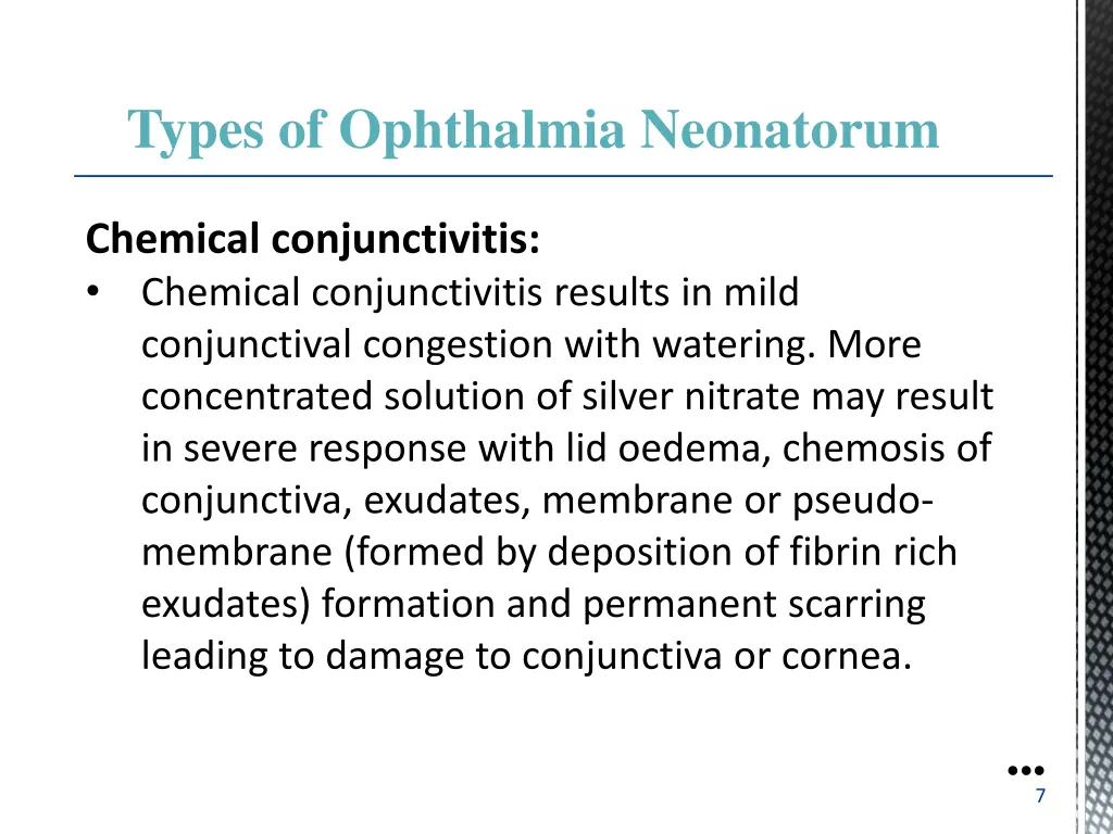 types of ophthalmia neonatorum chemical