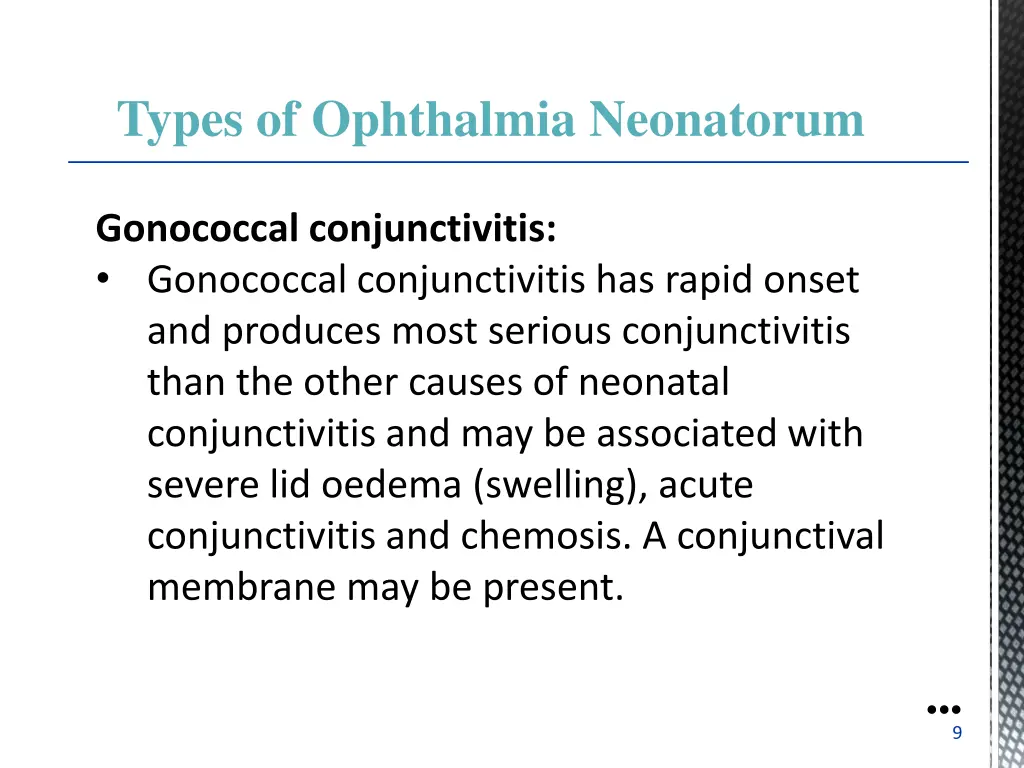 types of ophthalmia neonatorum