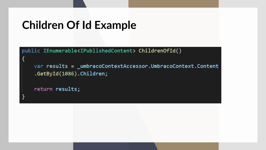 children of id example