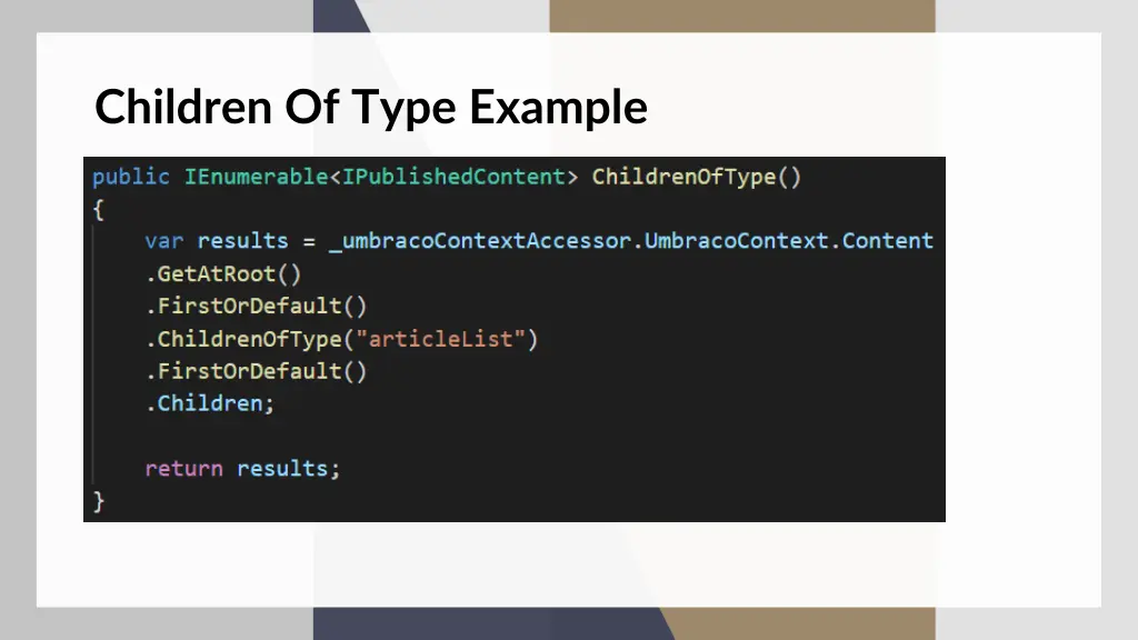children of type example