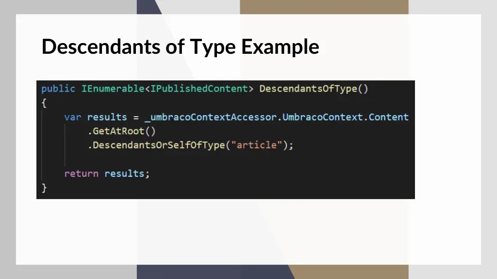 descendants of type example