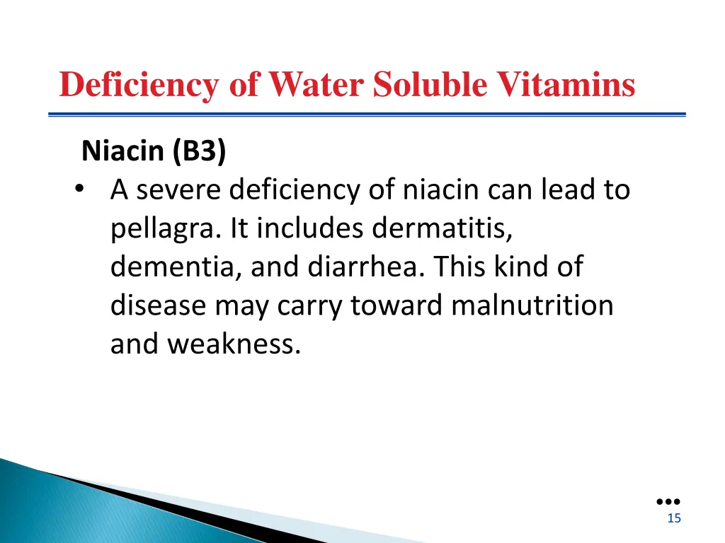 deficiency of water soluble vitamins 2