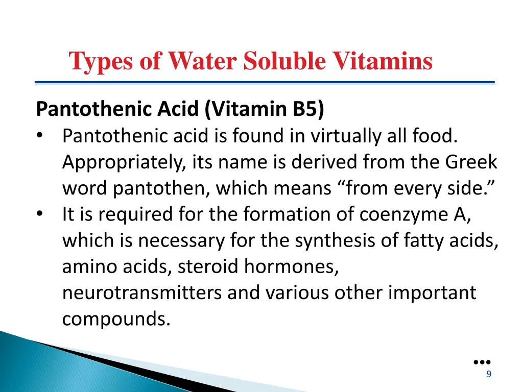types of water soluble vitamins 3