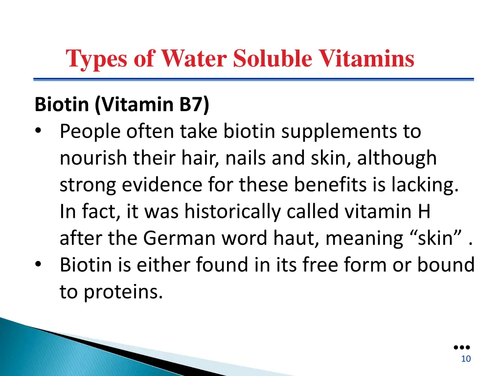 types of water soluble vitamins 4