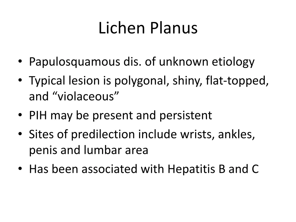 lichen planus
