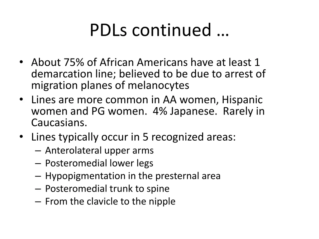 pdls continued