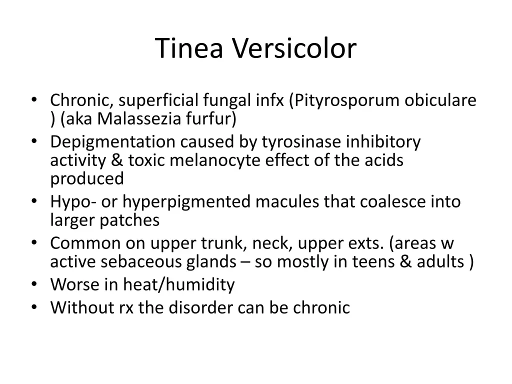 tinea versicolor