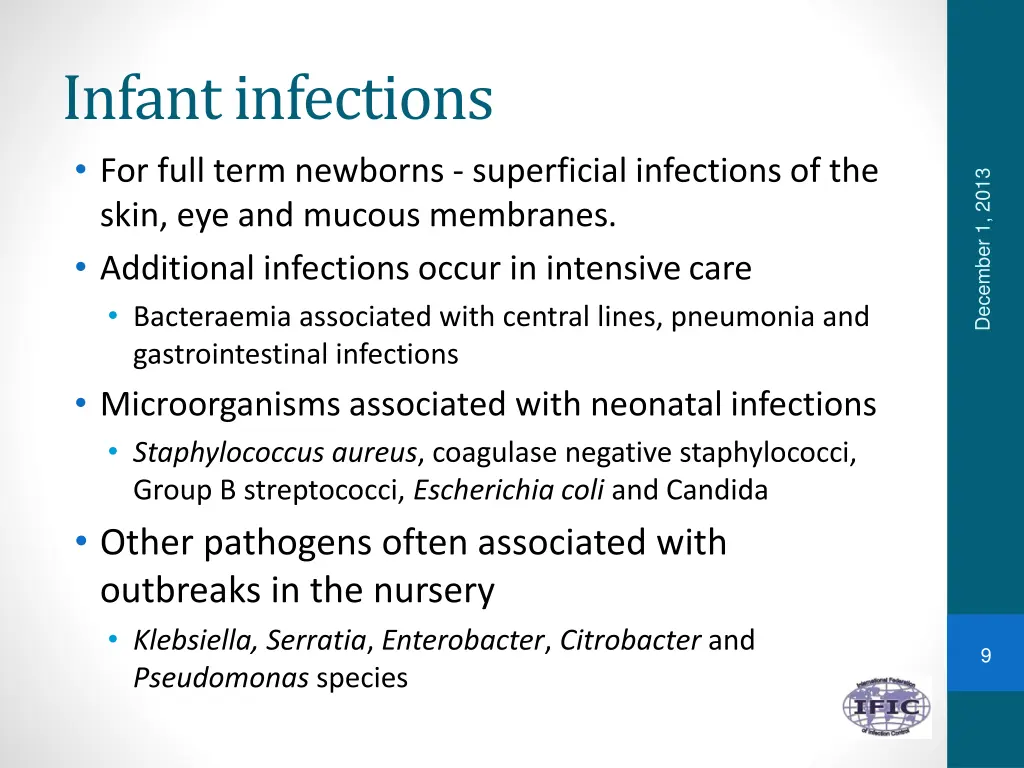 infant infections for full term newborns