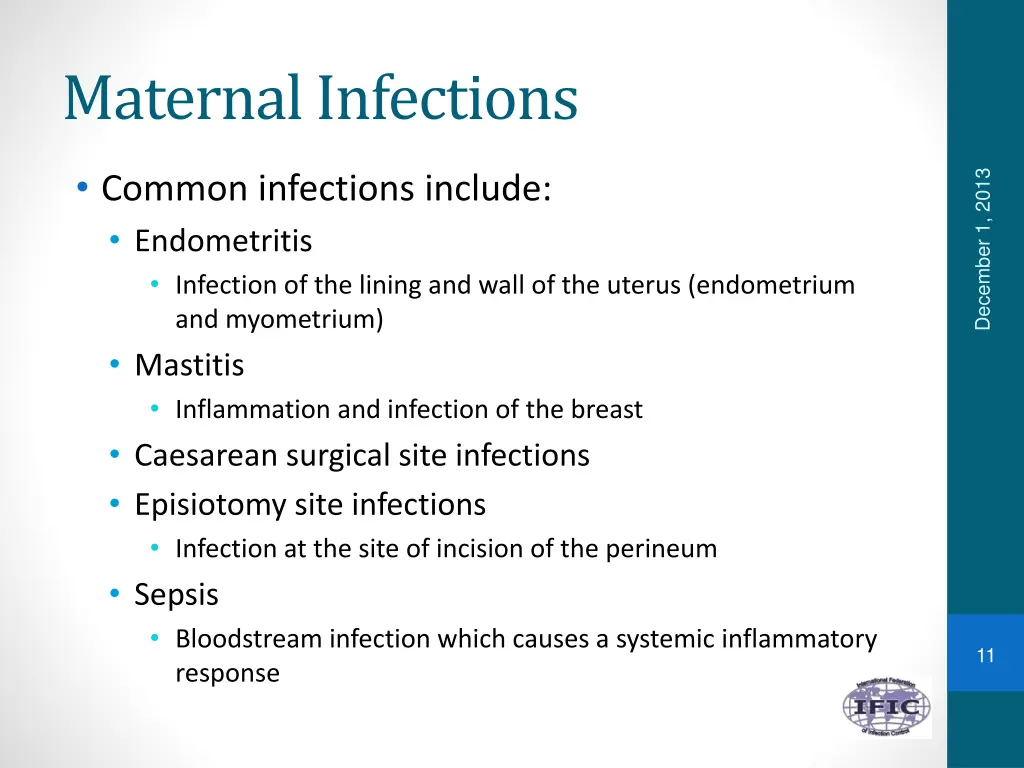 maternal infections