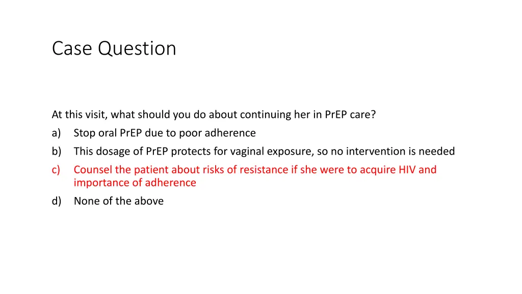 case question 1