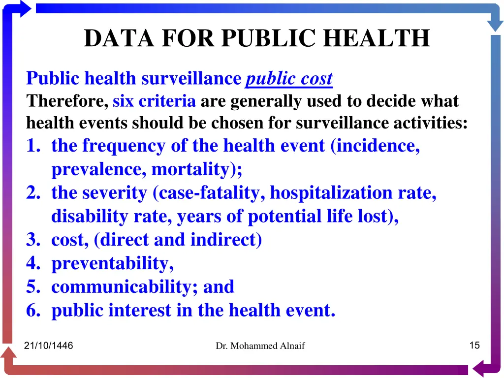 data for public health 13