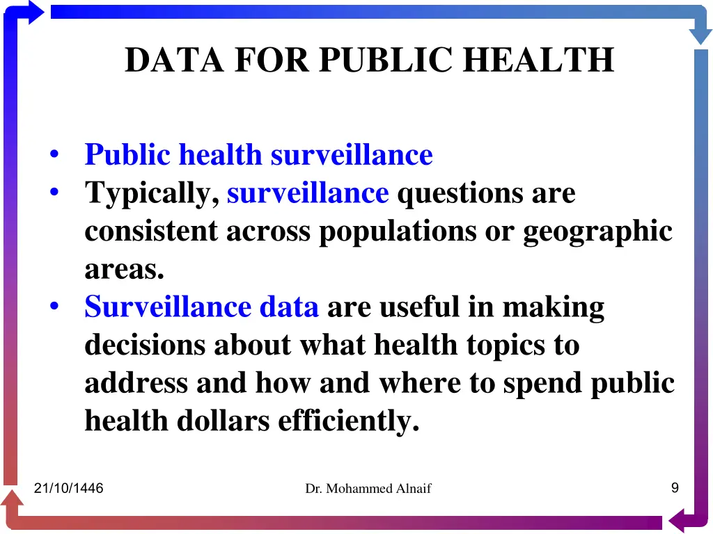 data for public health 7