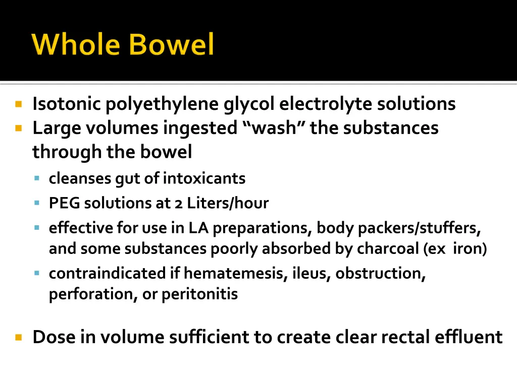 isotonic polyethylene glycol electrolyte