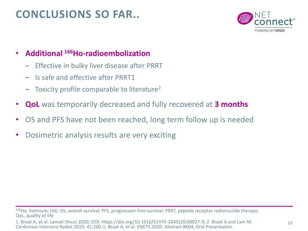 conclusions so far