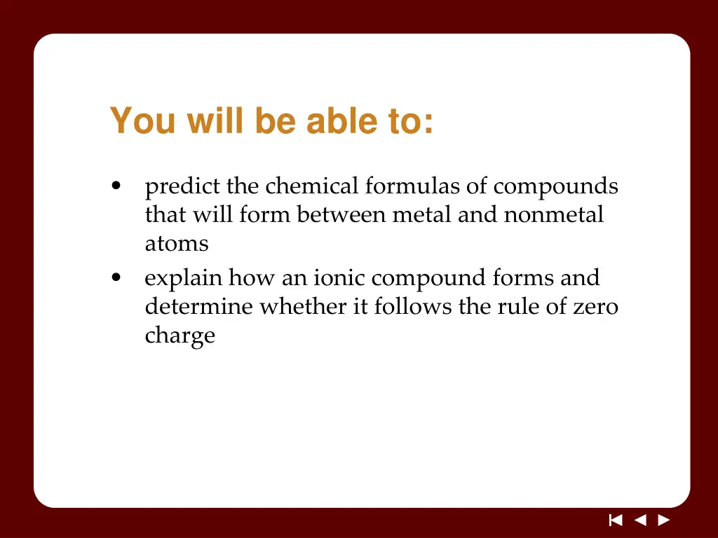 you will be able to