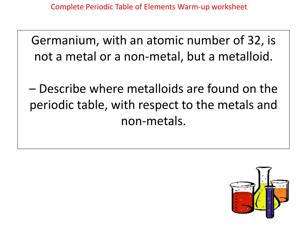 complete periodic table of elements warm 2