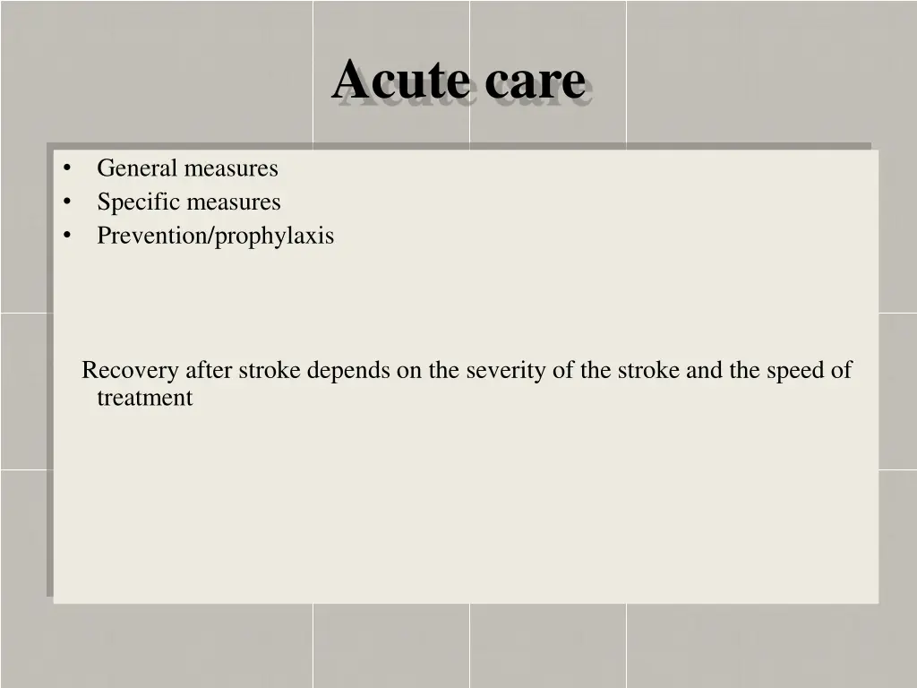 acute care