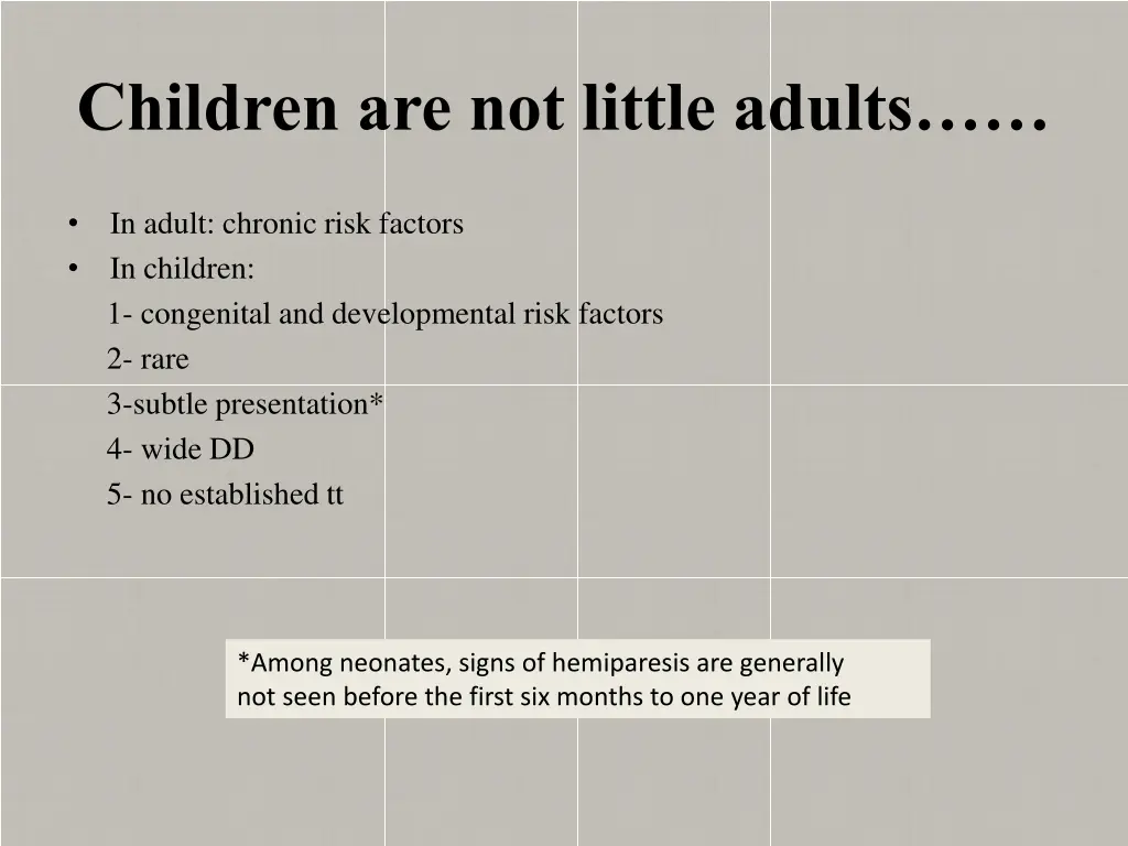 children are not little adults