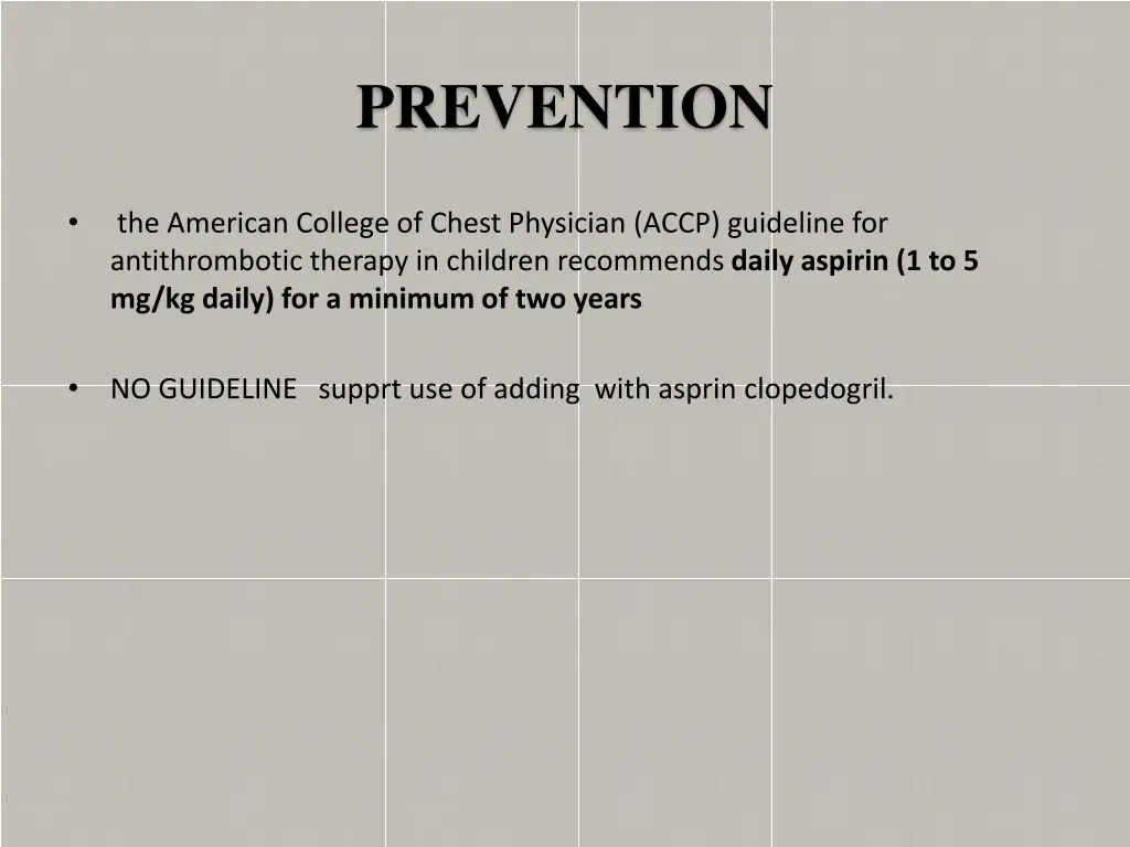 prevention