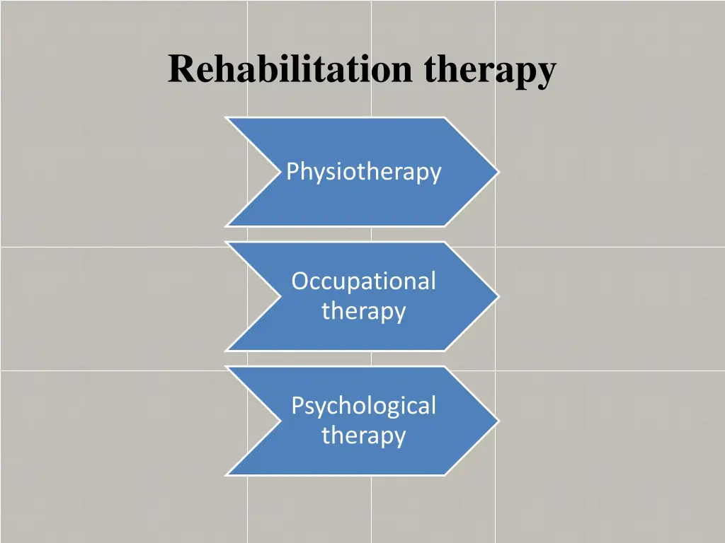 rehabilitation therapy