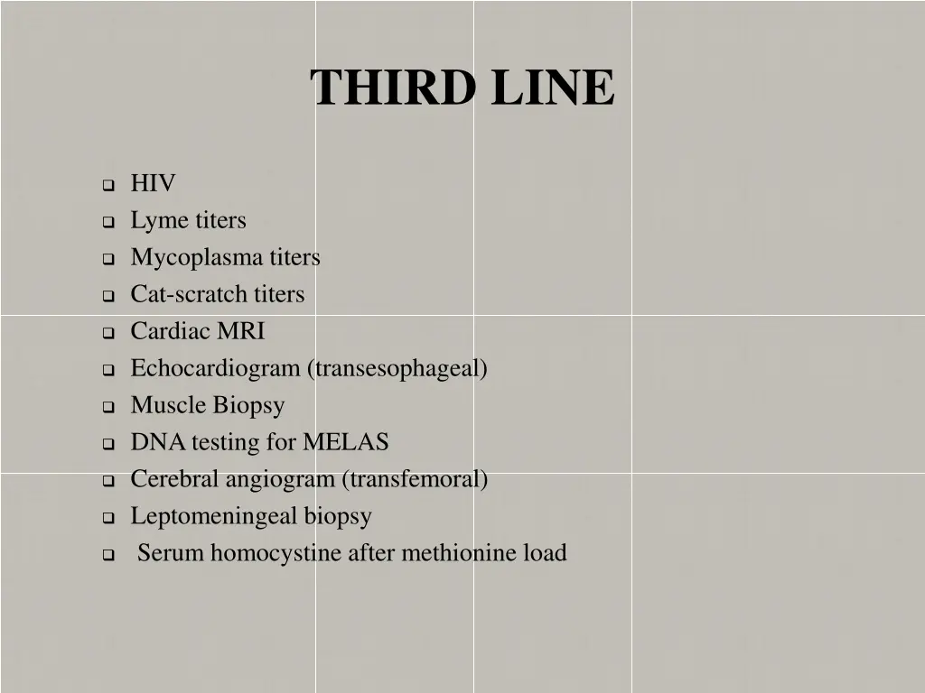 third line
