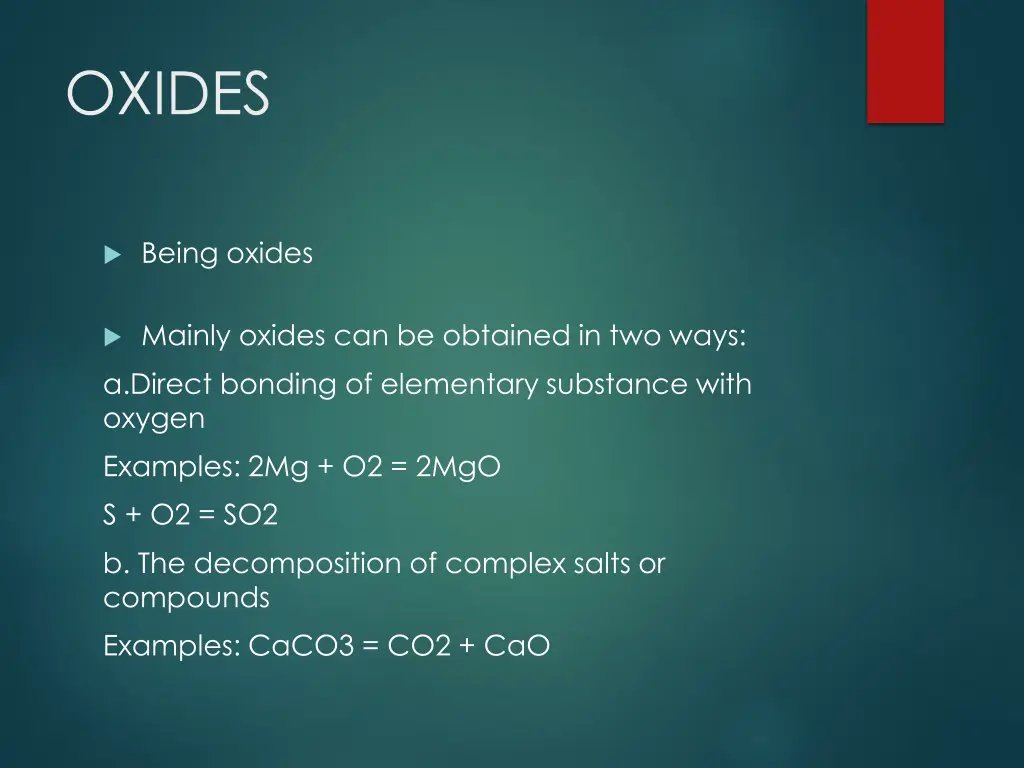 oxides 5
