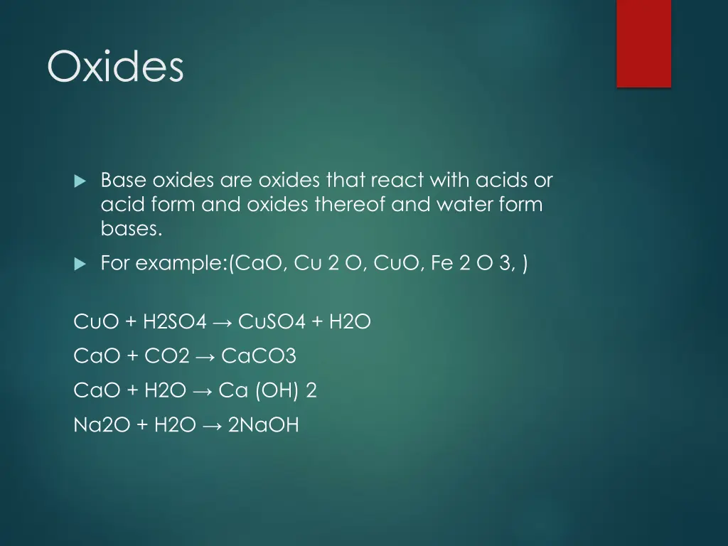 oxides
