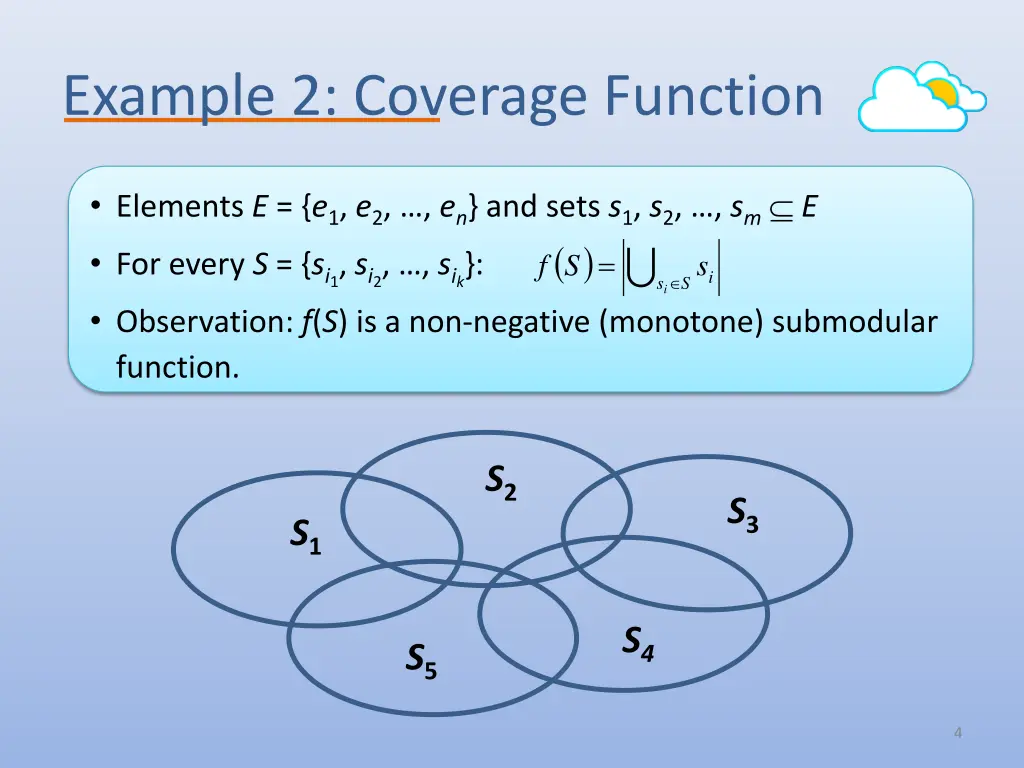example 2 coverage function