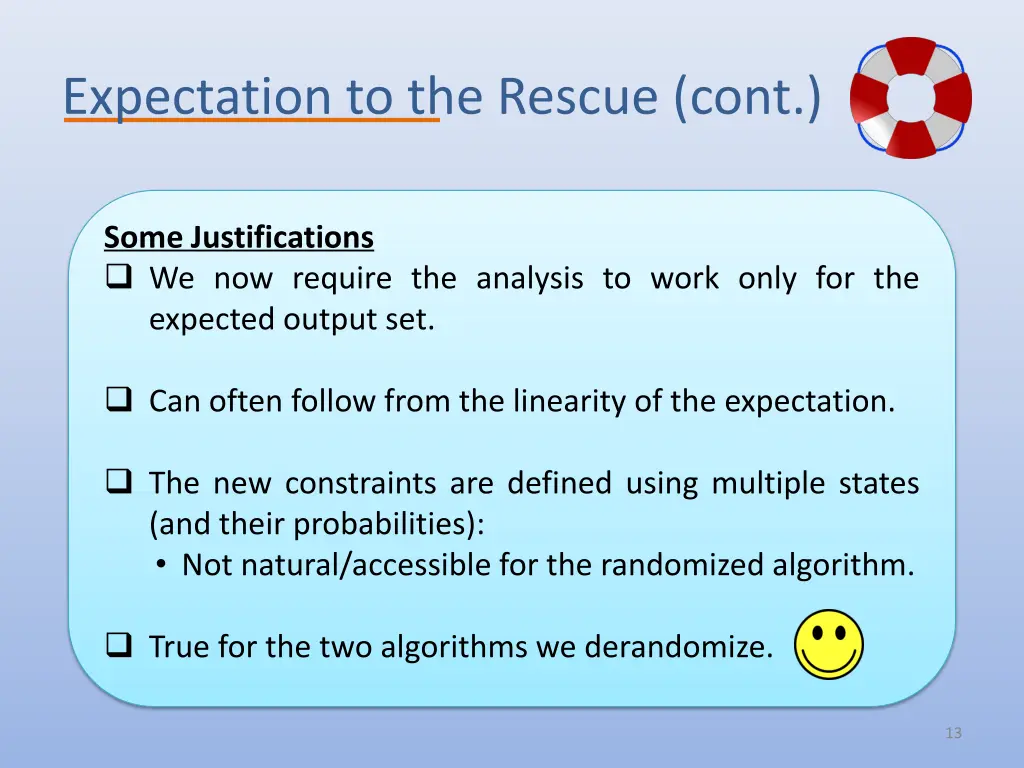 expectation to the rescue cont