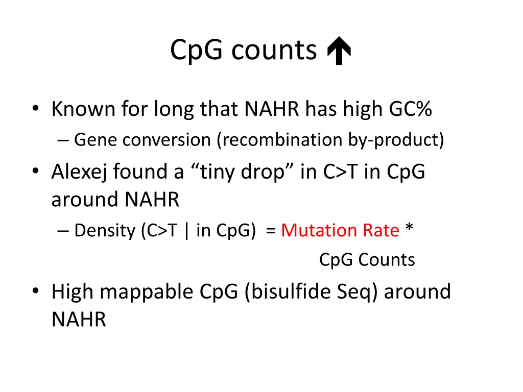 cpg counts