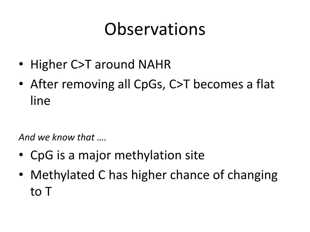 observations
