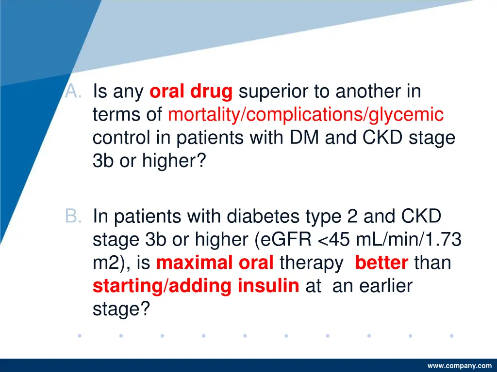 a is any oral drug superior to another in terms