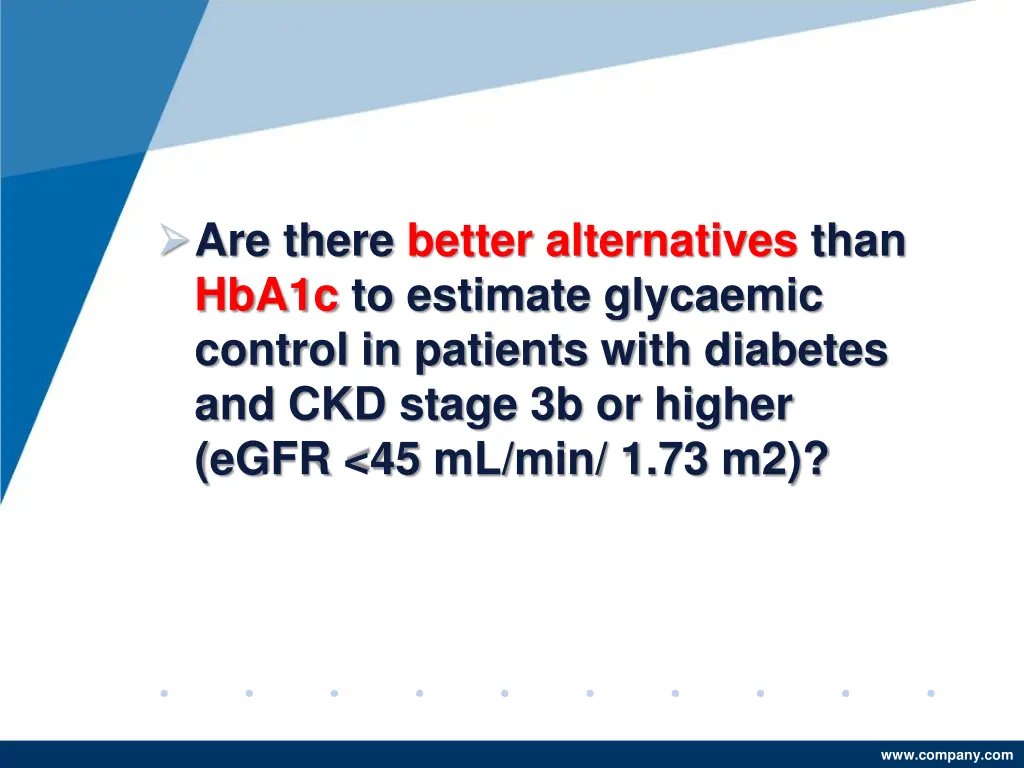 are there better alternatives than hba1c